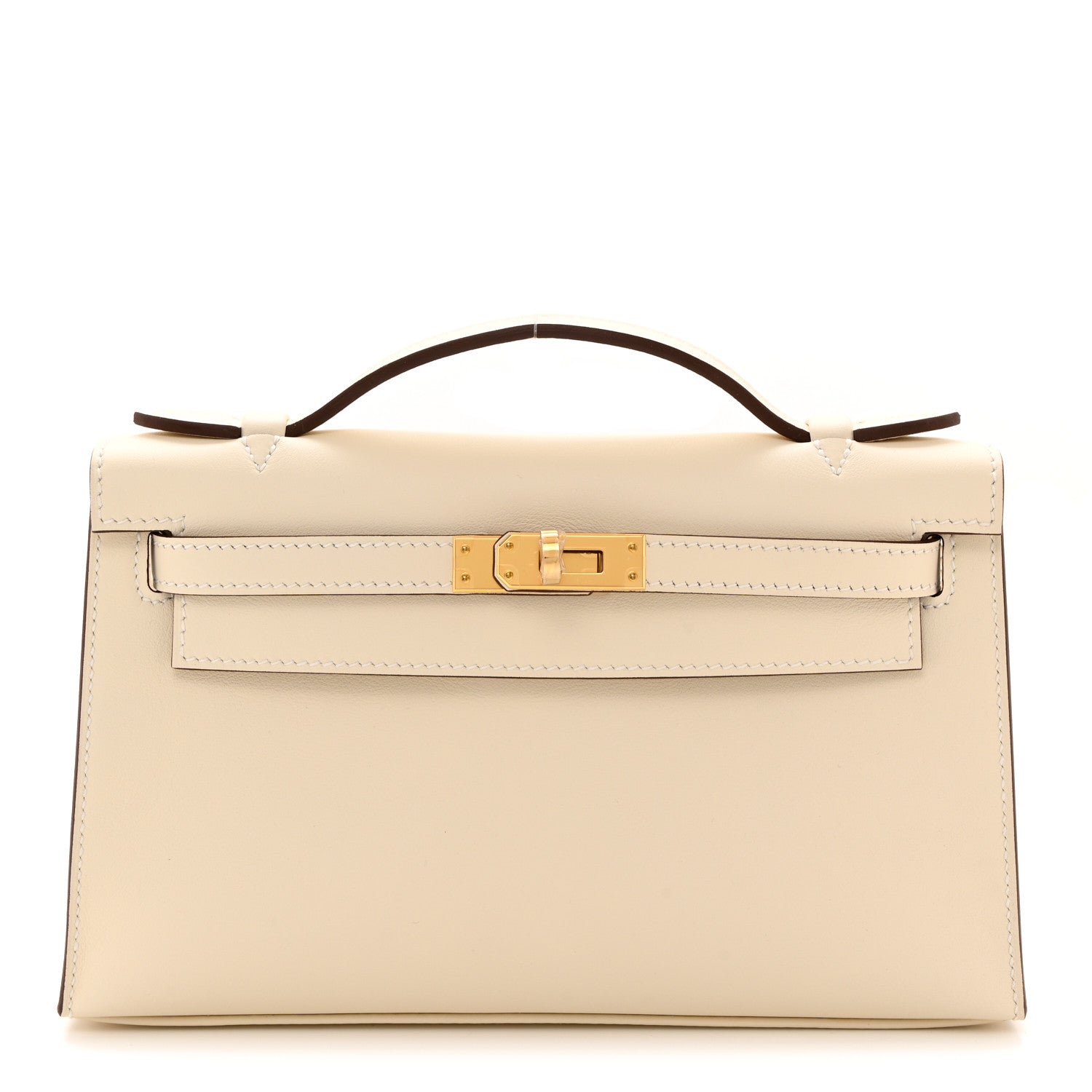 Hermes Swift Kelly Pochette Clutch Nata 1 of 11