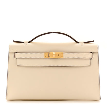 Hermes Swift Kelly Pochette Clutch Nata 1 of 11