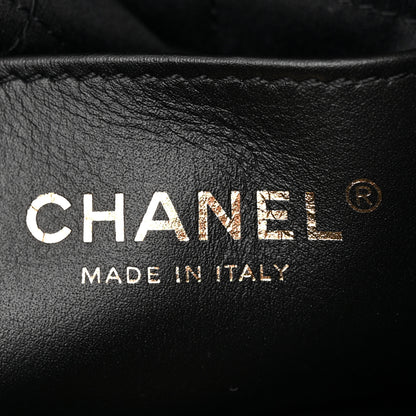 Chanel Shiny Crumpled Calfskin Quilted Pearl Mini Chanel 22 Black 6 of 11