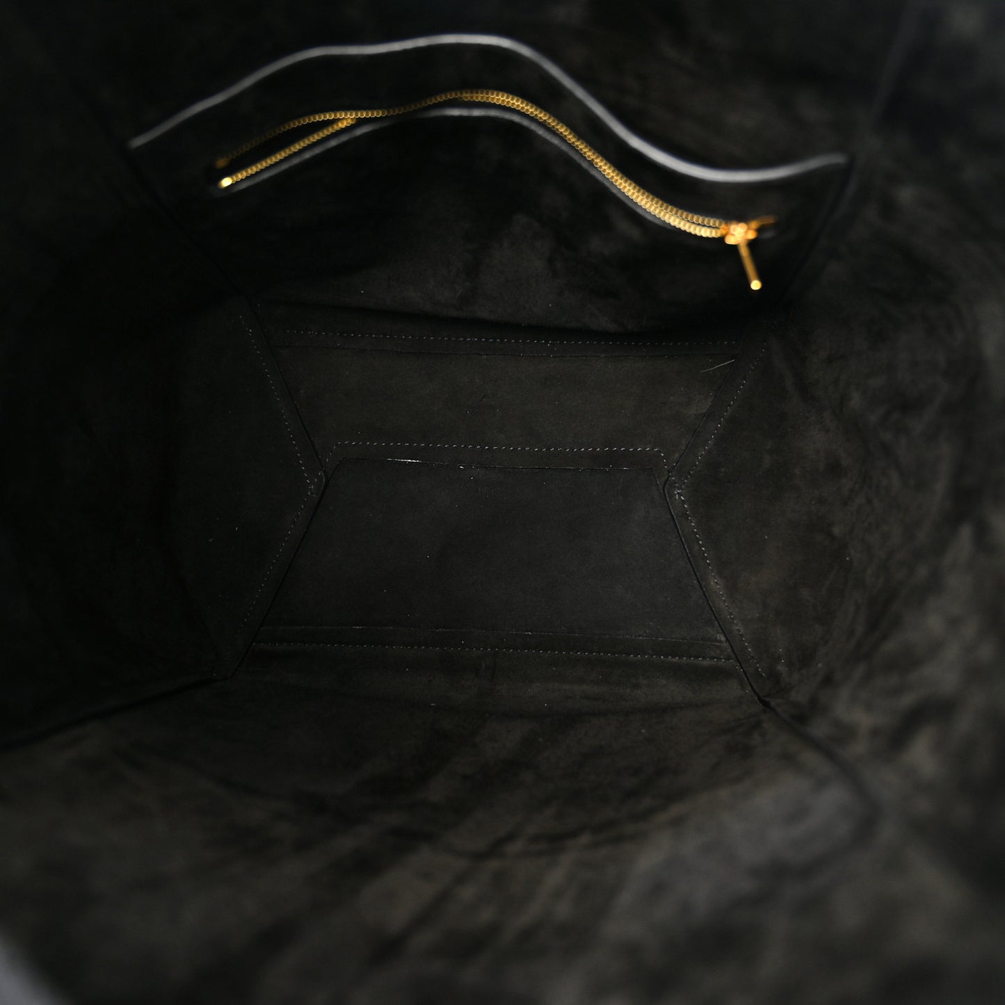 Soft Grained Calfskin Sangle Bucket Bag Black
