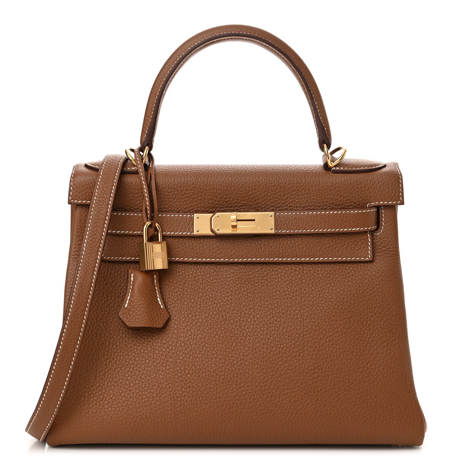 Hermes Togo Kelly Retourne 28 Gold 1 of 11