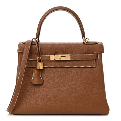 Hermes Togo Kelly Retourne 28 Gold 1 of 11