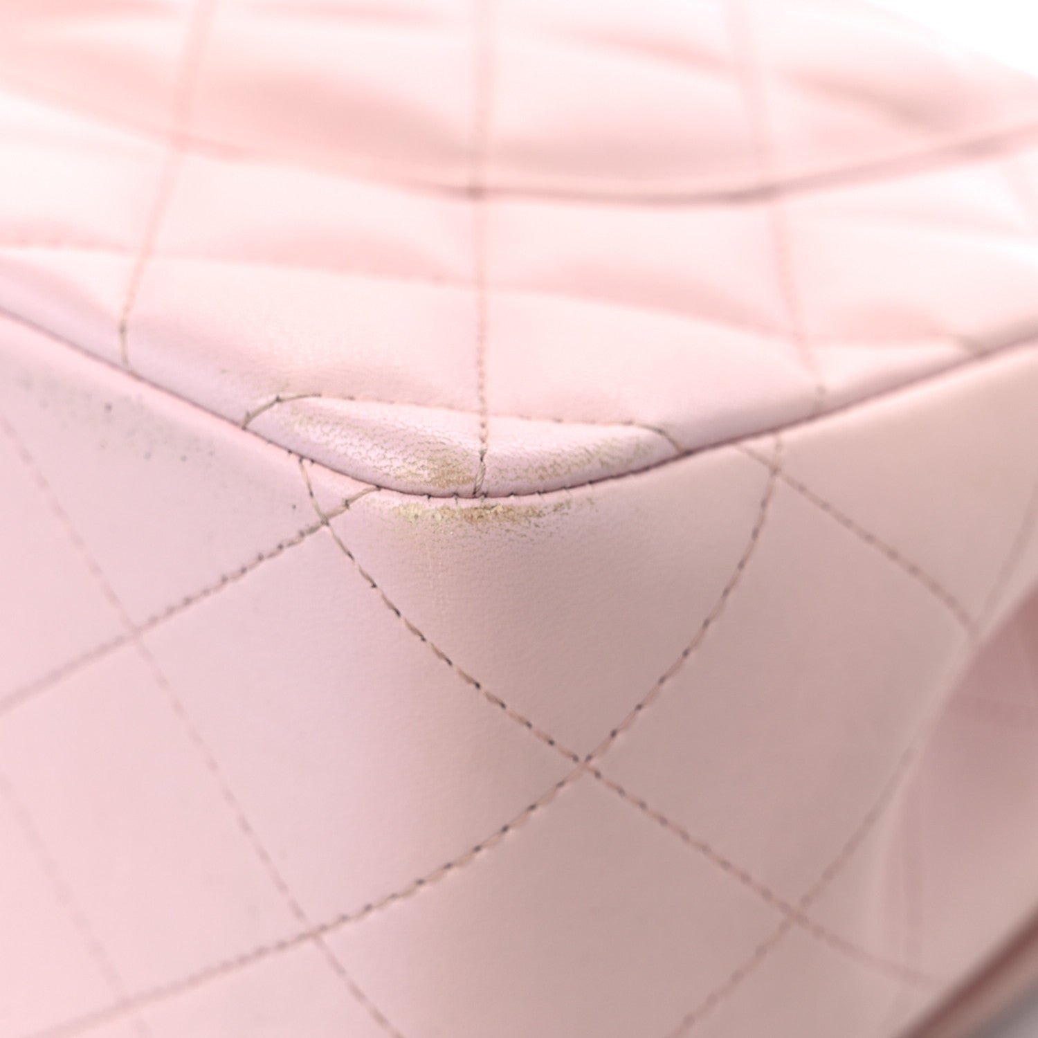 Chanel Lambskin Quilted Jumbo Double Flap Light Pink 11 of 16