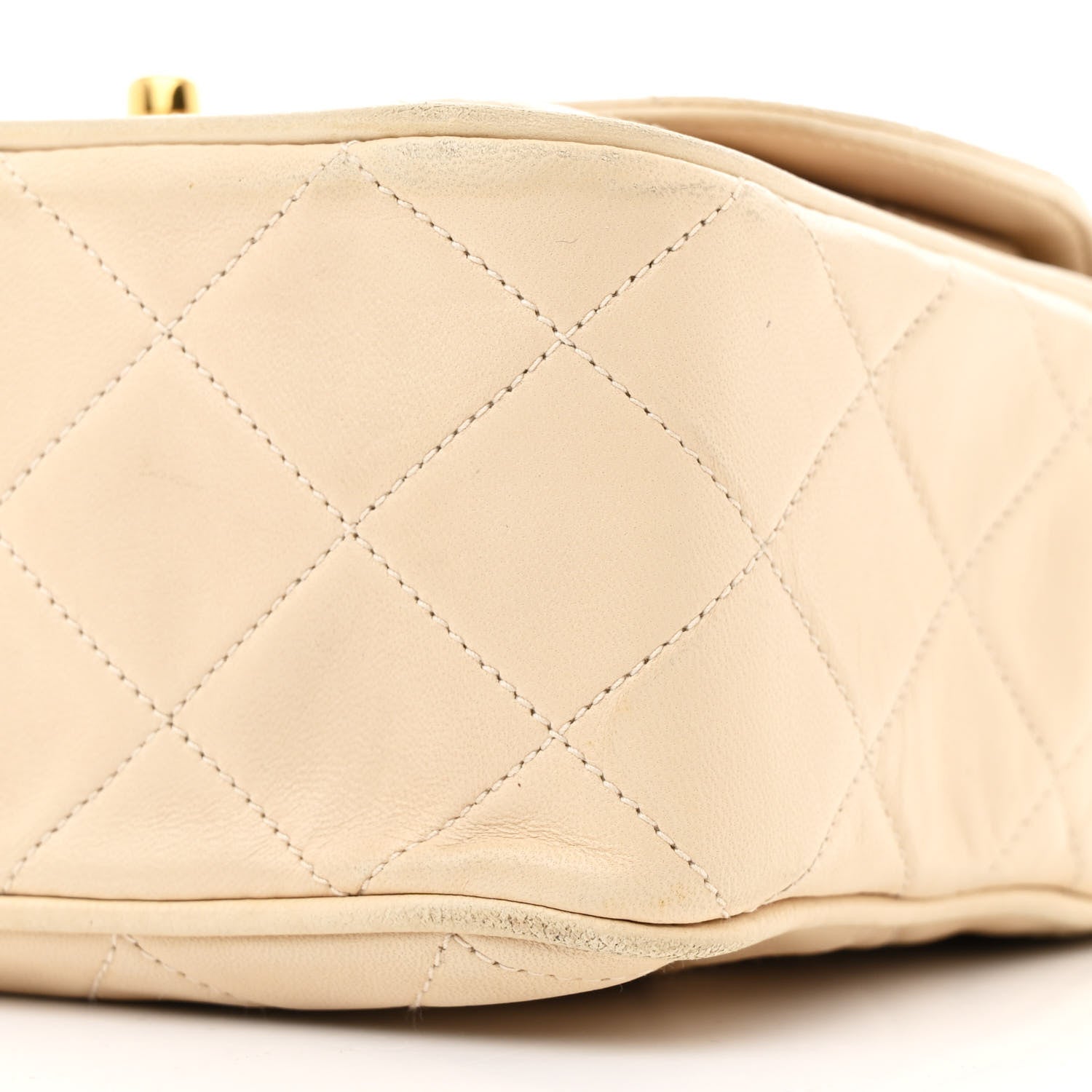 Chanel Lambskin Quilted Tassel Flap Camera Case White 11 of 14