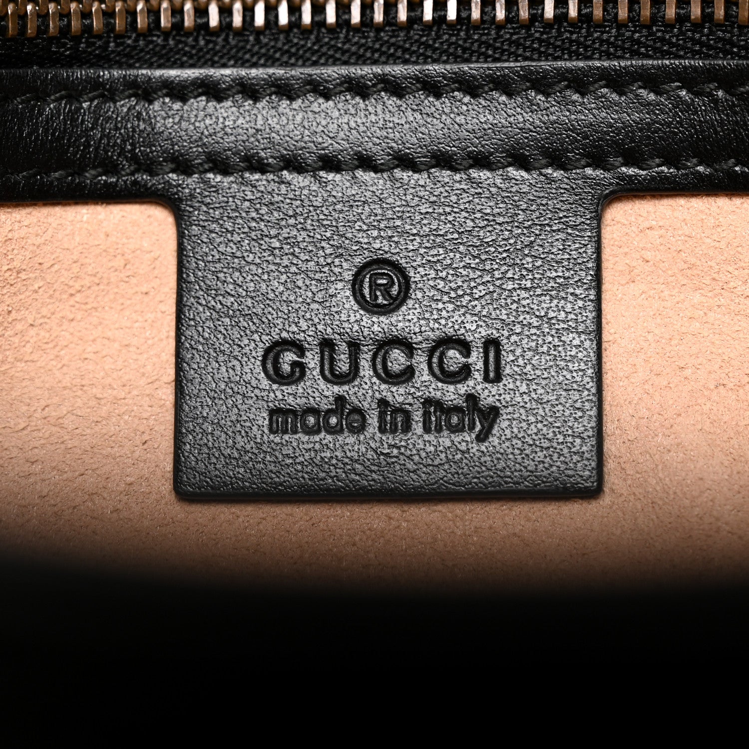 Gucci Calfskin Matelasse Small GG Marmont Shoulder Bag Black 6 of 10