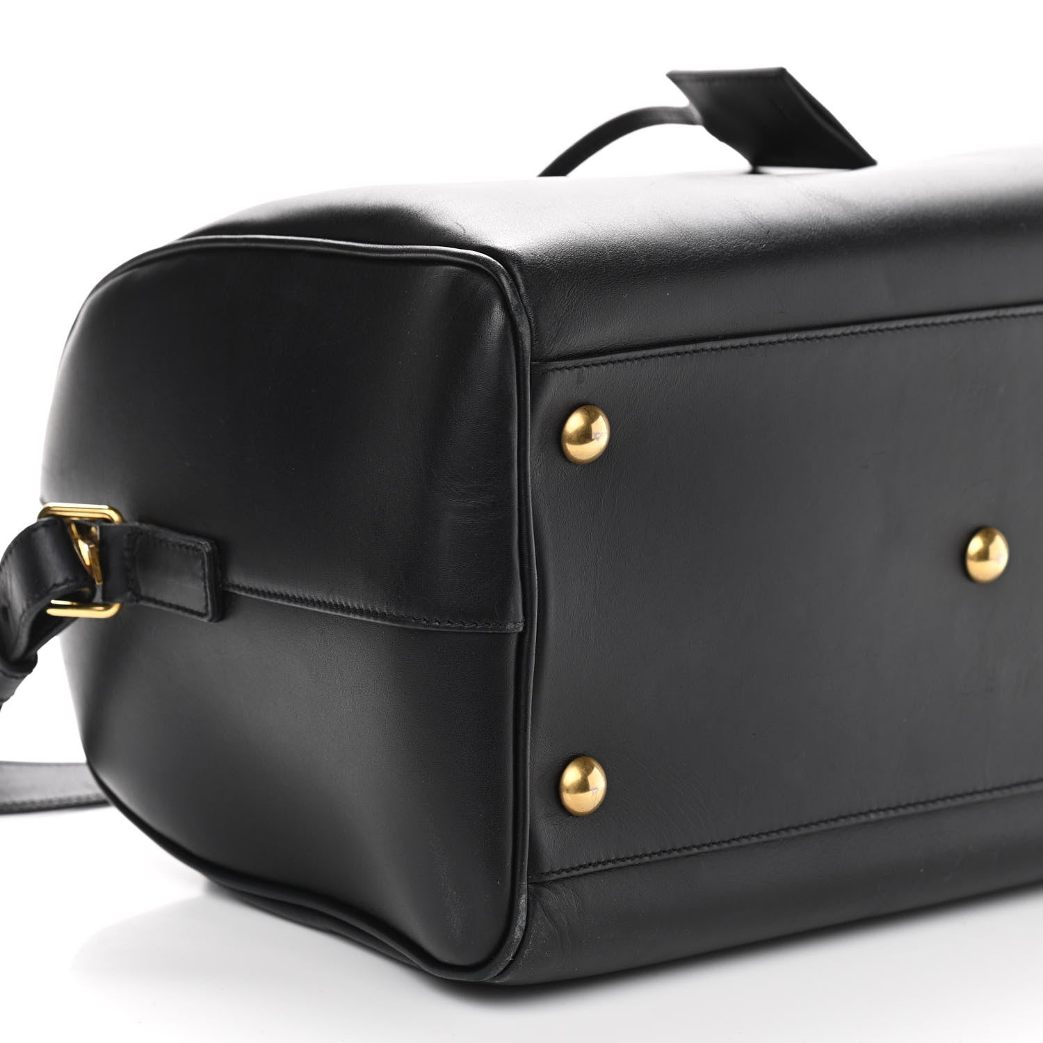 Saint Laurent Calfskin Classic Duffle 6 Black 7 of 8