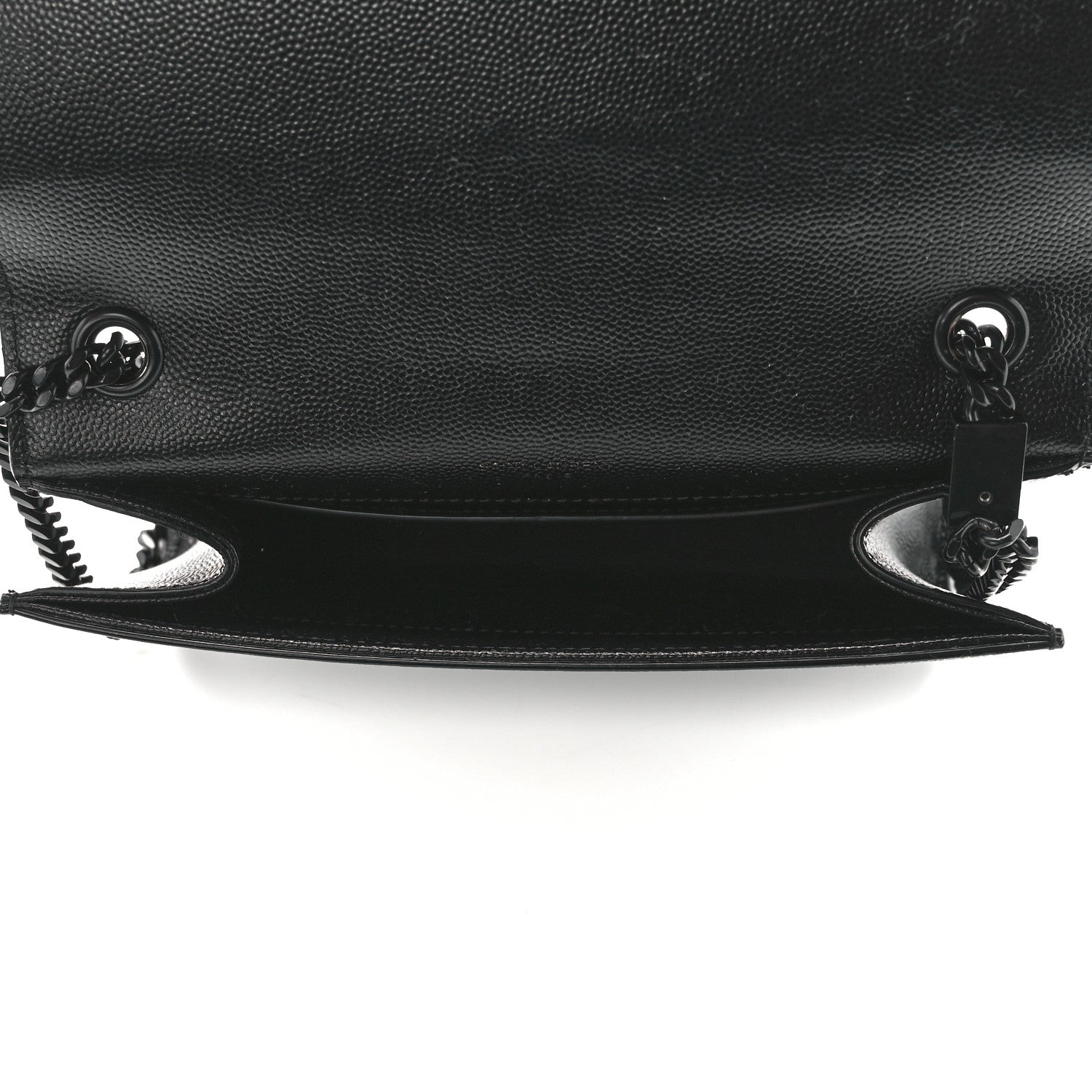 Saint Laurent Grain De Poudre Small Monogram Kate Satchel Black 5 of 15