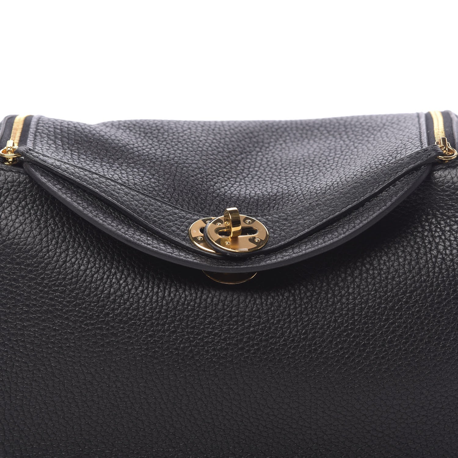 Hermes Taurillon Clemence Lindy 26 Black 8 of 11