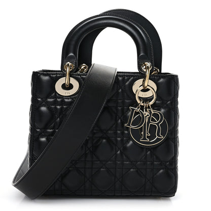 Christian Dior Lambskin Cannage Small My ABCDior Lady Dior Black 1 of 9