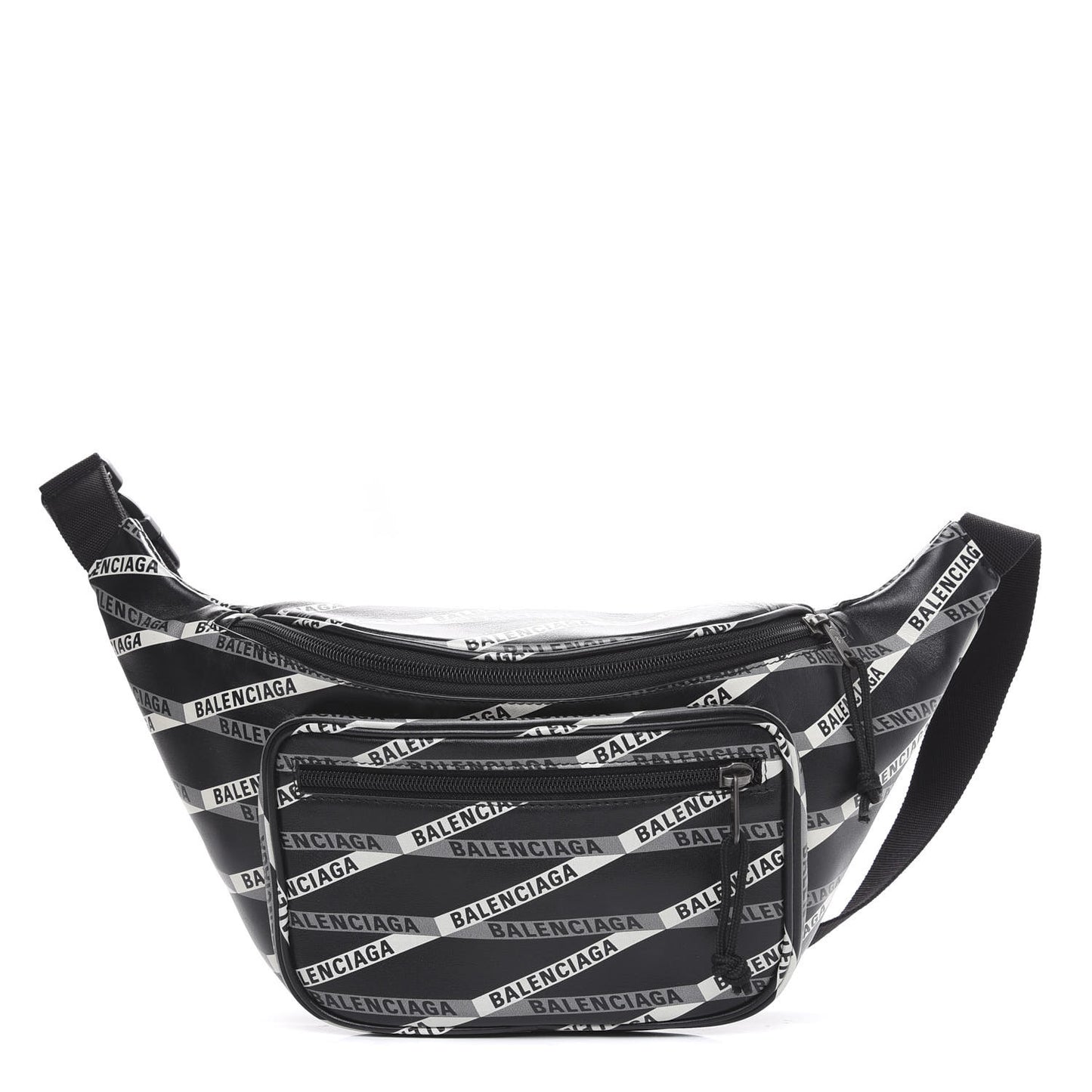 Smooth Calfskin Losange Monogram Explorer Belt Bag Black Grey