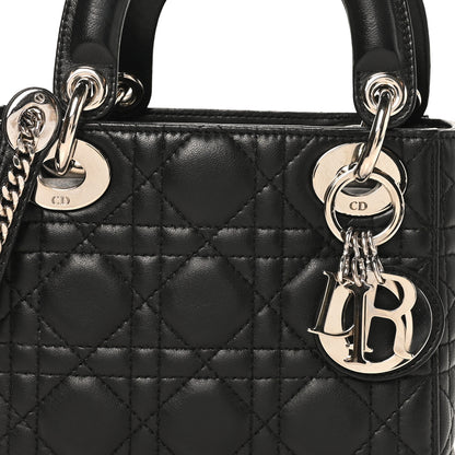 Christian Dior Lambskin Cannage Mini Lady Dior Black 8 of 10