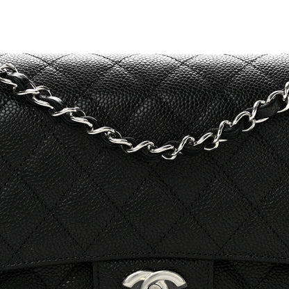 Chanel Caviar Quilted Medium Double Flap Black 8 of 11