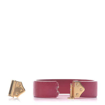 Louis Vuitton Patent Calfskin Embossed Spirit Bracelet 17 Rose Indien 7 of 12