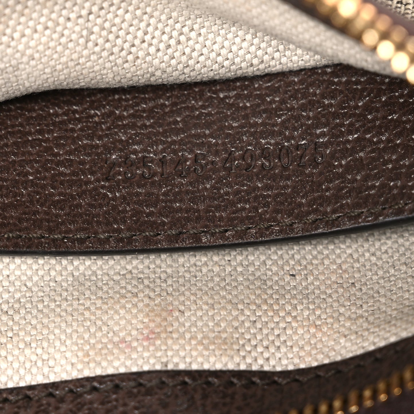 GG Supreme Monogram Textured Dollar Calfskin Small Ophidia Hobo Beige Ebony New Acero
