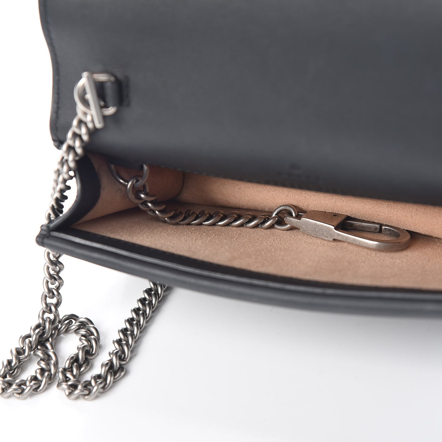 Suede Super Mini Dionysus Shoulder Bag Black