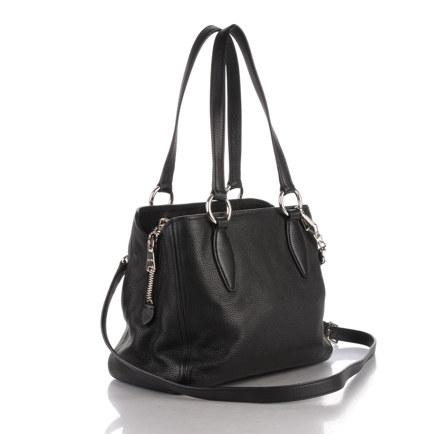 Miu Miu Vitello Phenix Tote Nero Black 3 of 7