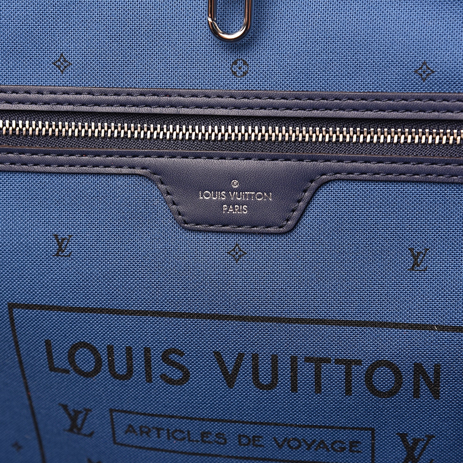Louis Vuitton Monogram Escale Neverfull MM Blue 5 of 11