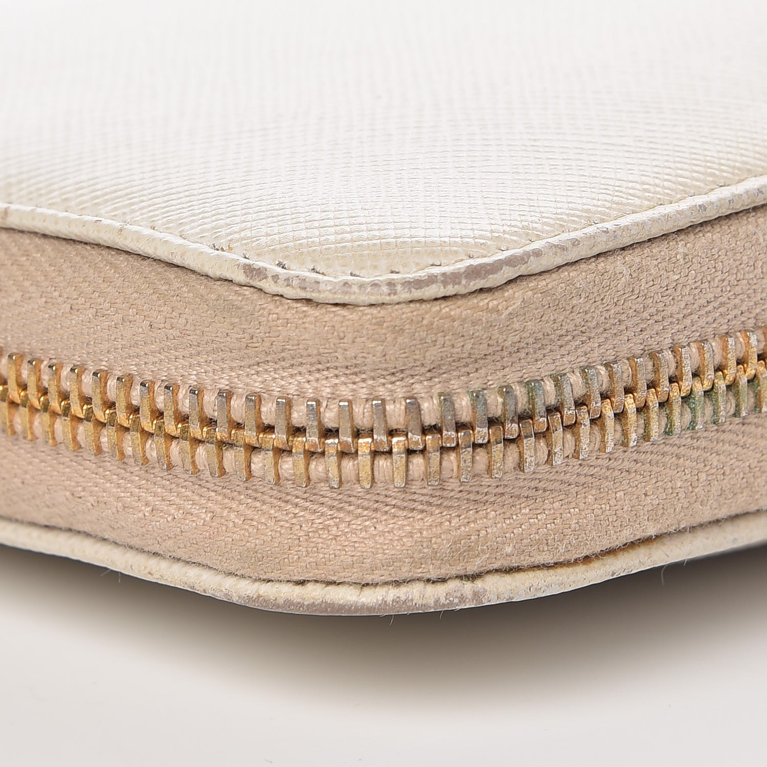 Prada Saffiano Metal Zip Around Wallet Talco 13 of 17