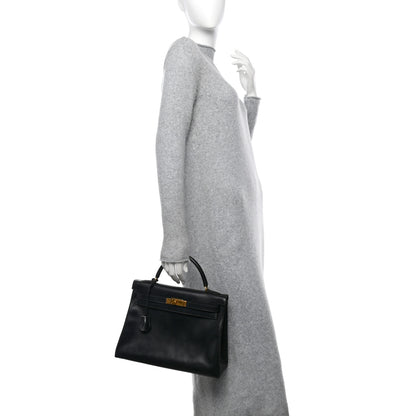 Hermes Box Kelly Retourne 32 Black 2 of 22