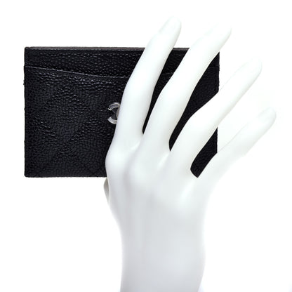 Chanel Caviar Quilted Card Holder Black 2 of 9