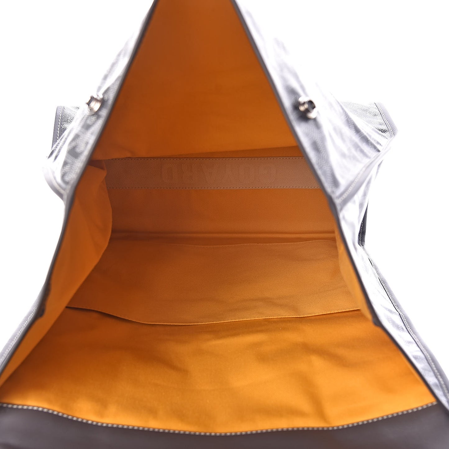 Goyardine Saint Leger Soft Briefcase Backpack Grey