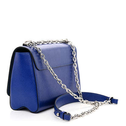 Louis Vuitton Epi Flamingo Twist Shoulder Bag MM Blue 3 of 12