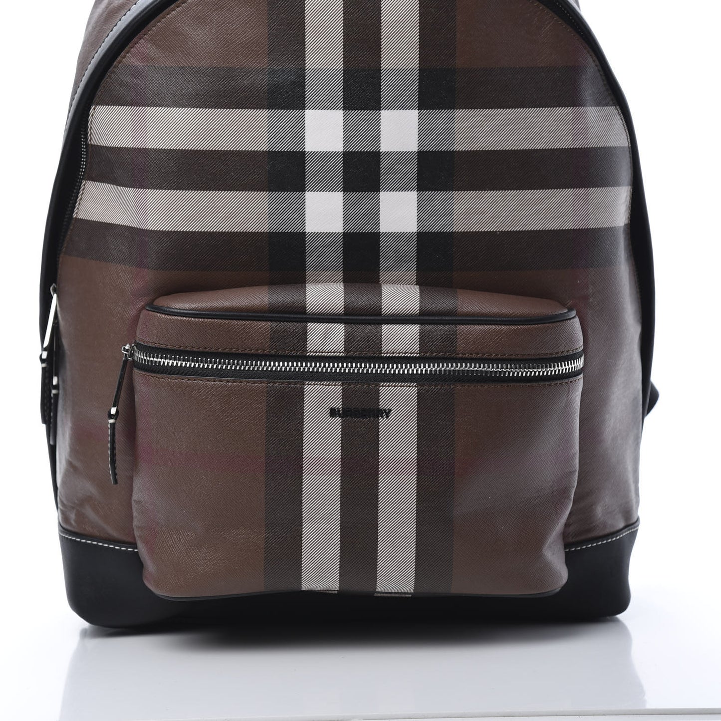 E-Canvas Check Backpack Dark Birch Brown