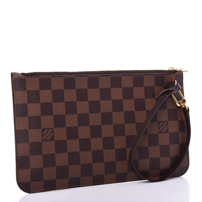 Louis Vuitton Damier Ebene Neverfull MM GM Pochette 3 of 8