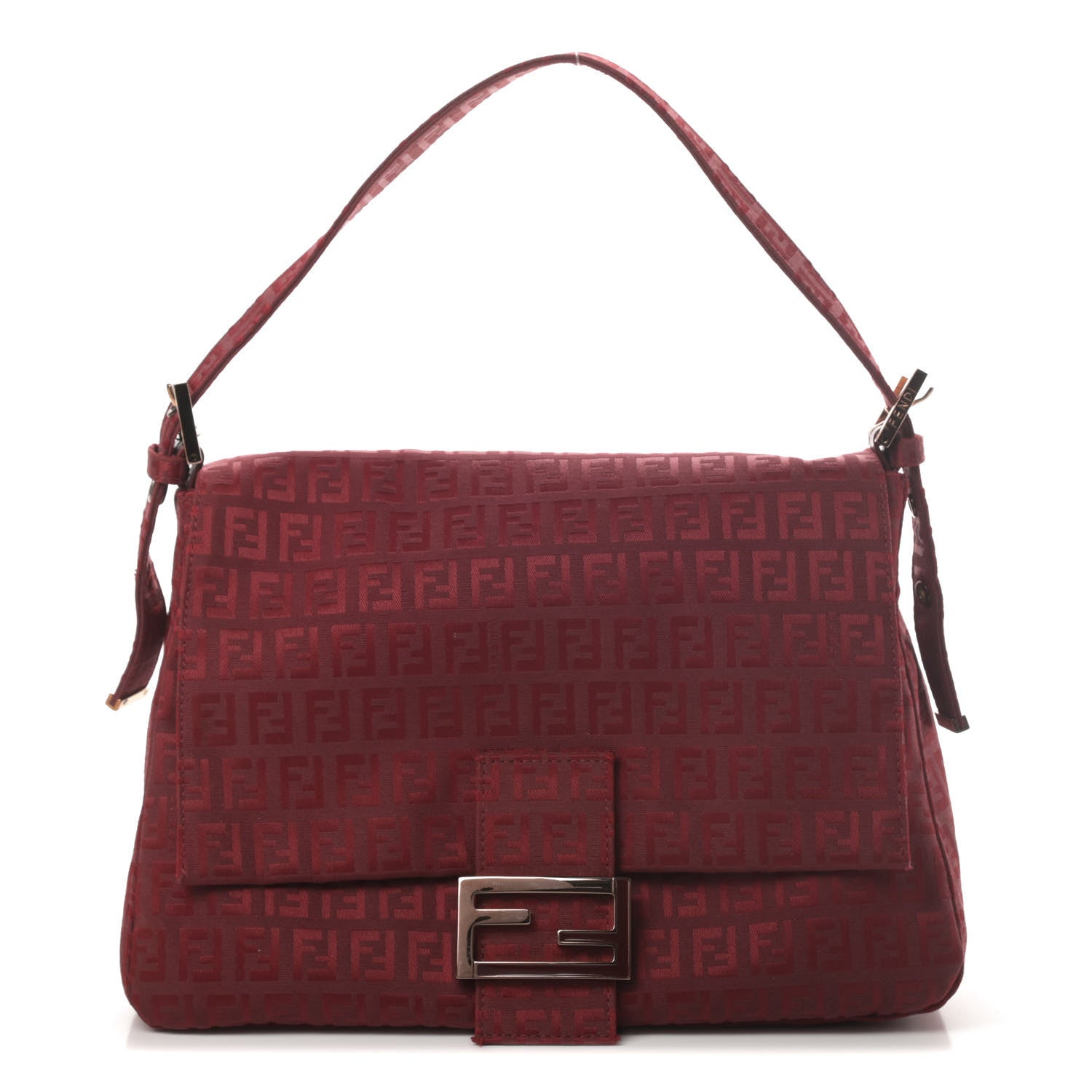 Fendi Zucchino Mama Baguette Red 1 of 11