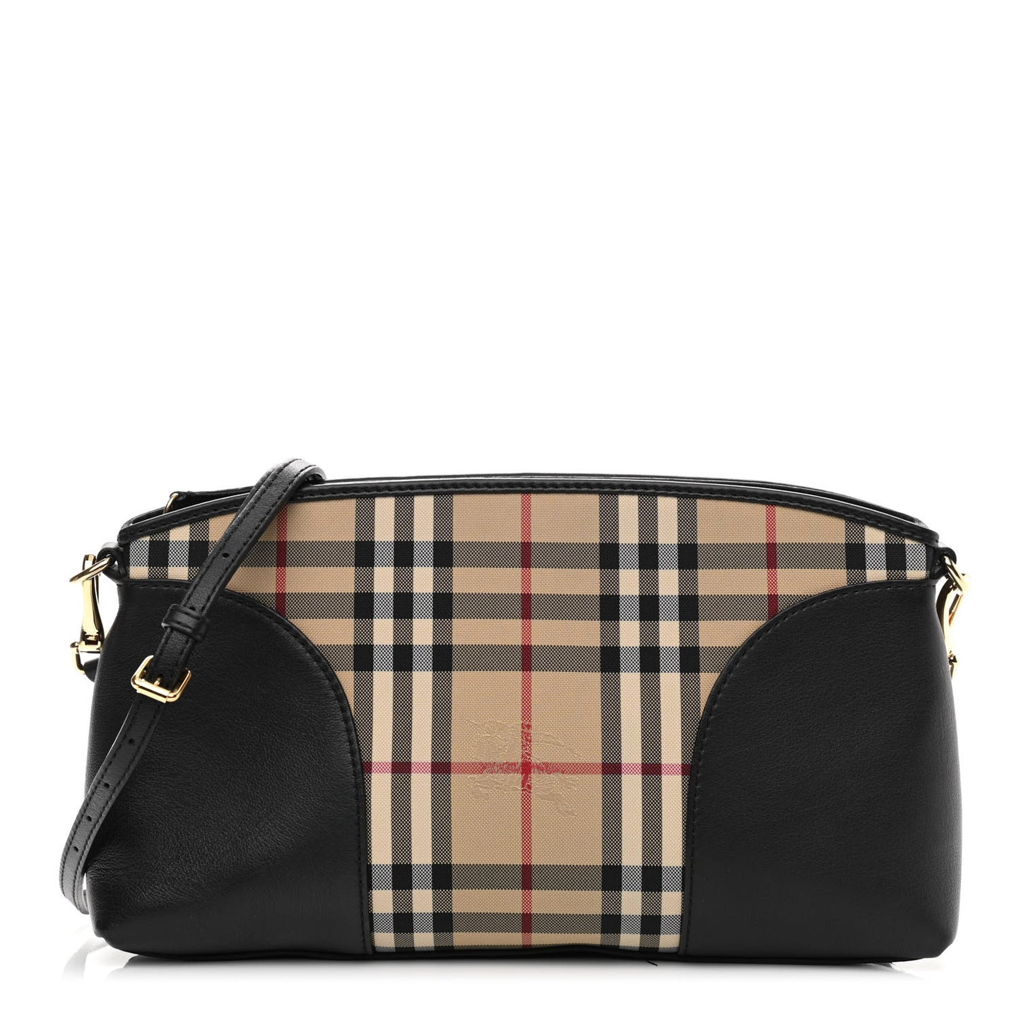 Horseferry Check Small Chichester Crossbody Clutch Bag Black