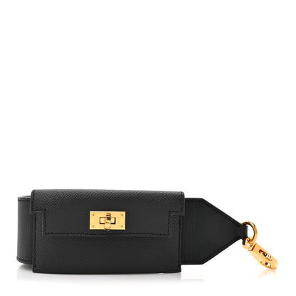 Hermes Swift Epsom Pocket Kelly Shoulder Strap Black 1 of 6