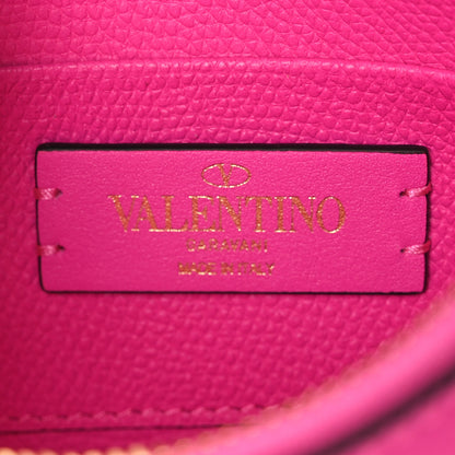 Valentino Garavani Grainy Calfskin Mini Vlogo Hobo Bag Pink PP 6 of 8