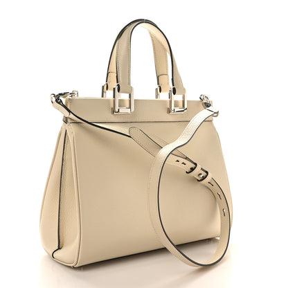 Gucci Grainy Calfskin Small Zumi Top Handle Bag Mystic White 3 of 10