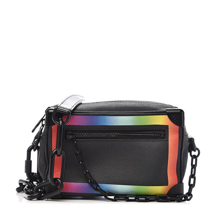 Louis Vuitton Taiga Rainbow Mini Soft Trunk Black 1 of 14