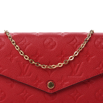 Louis Vuitton Empreinte Pochette Felicie Chain Wallet Scarlet 11 of 11