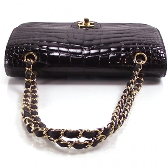 Chanel Alligator Classic Flap Black 6 of 11
