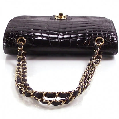 Chanel Alligator Classic Flap Black 6 of 11