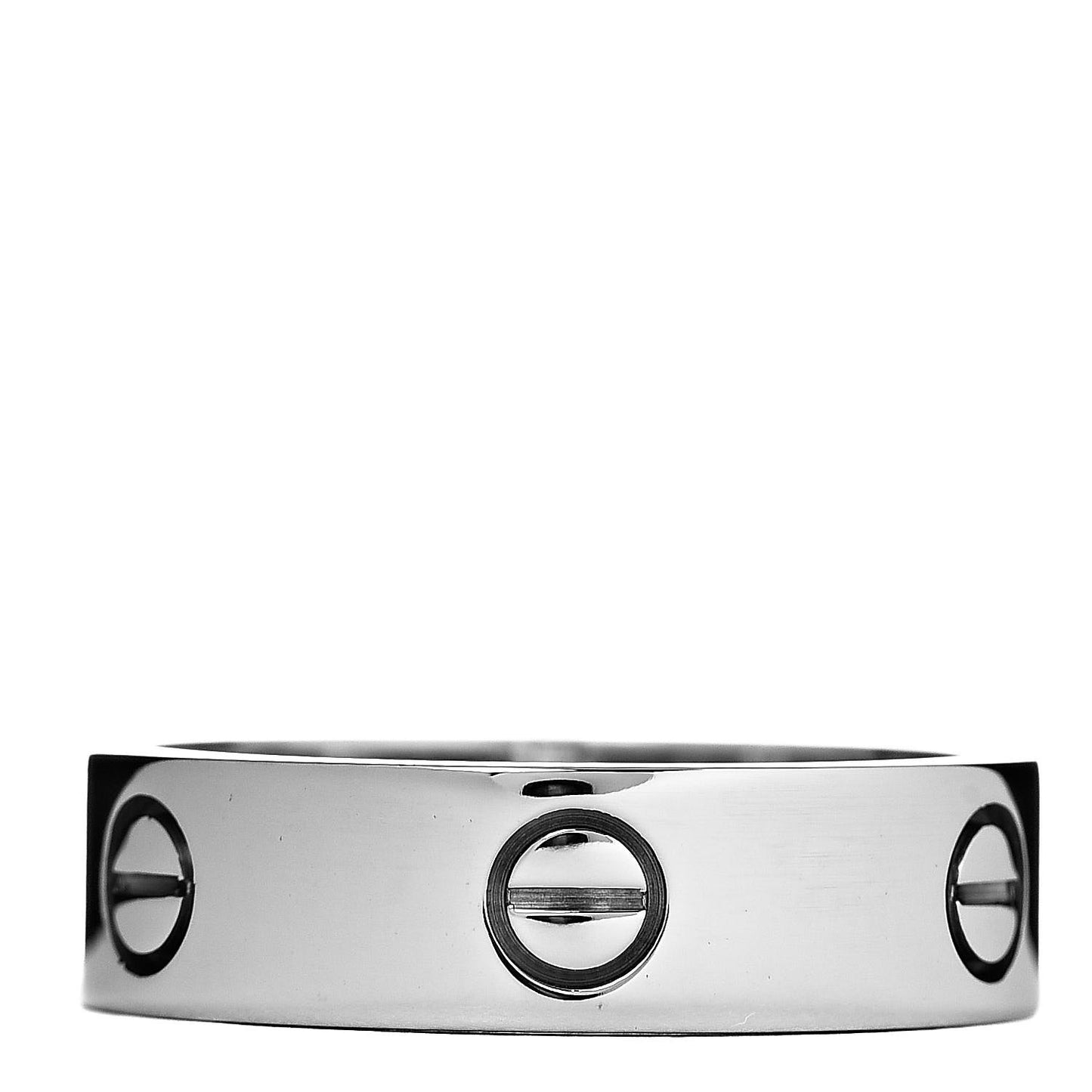 18K White Gold 5.5mm LOVE Ring 61 9.5
