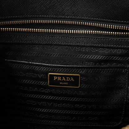 Prada Saffiano Large Galleria Double Zip Tote Black 5 of 8