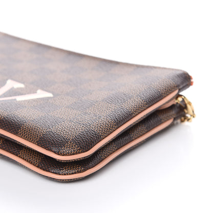 Louis Vuitton Damier Ebene Double Zip Pochette 9 of 9