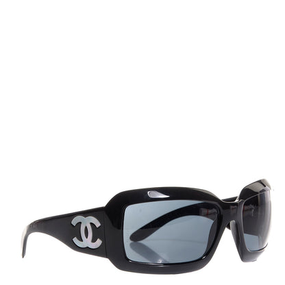 Chanel Mother of Pearl CC Sunglasses 5076-H Black 3 of 7
