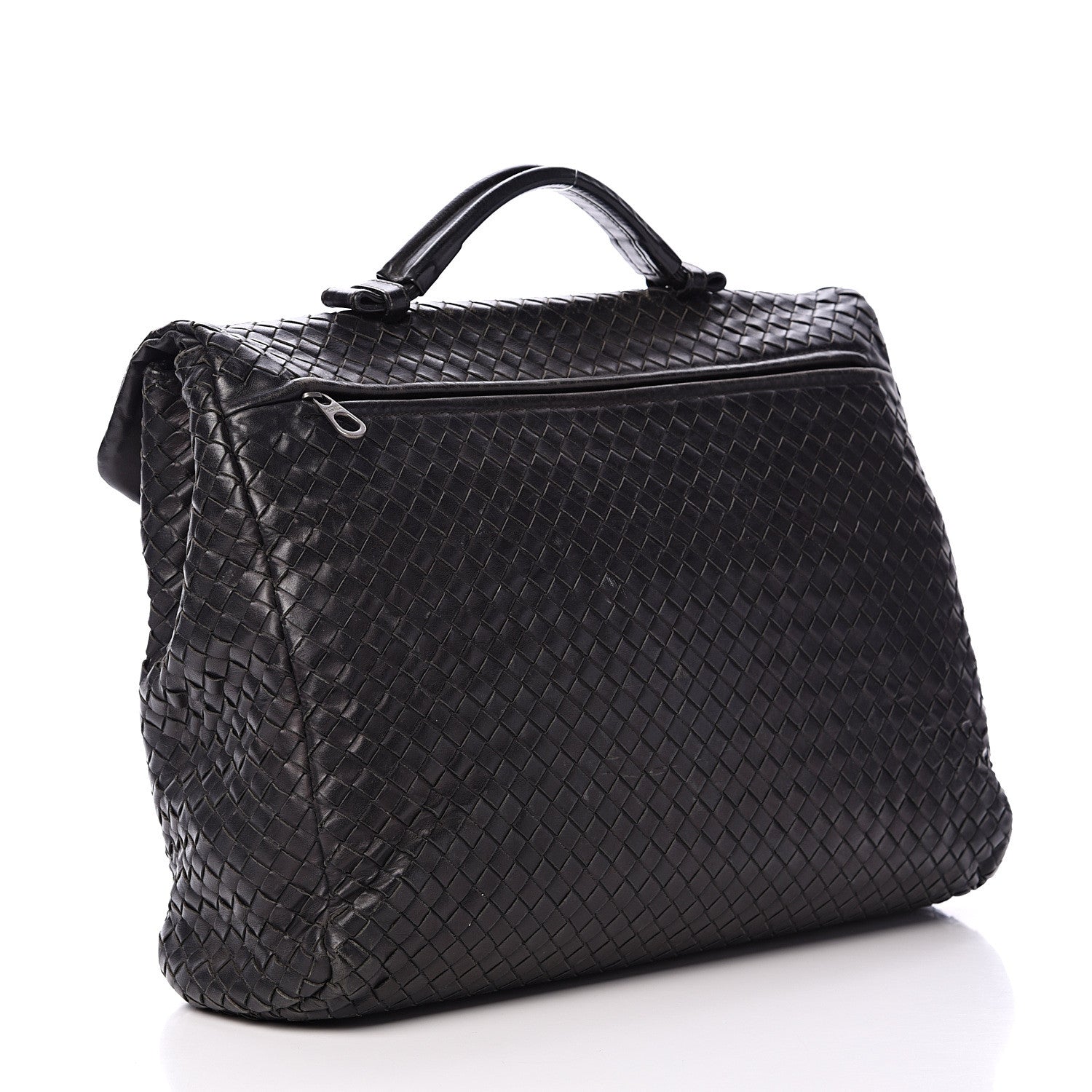 Bottega Veneta Nappa Intrecciato VN Briefcase Black 2 of 25