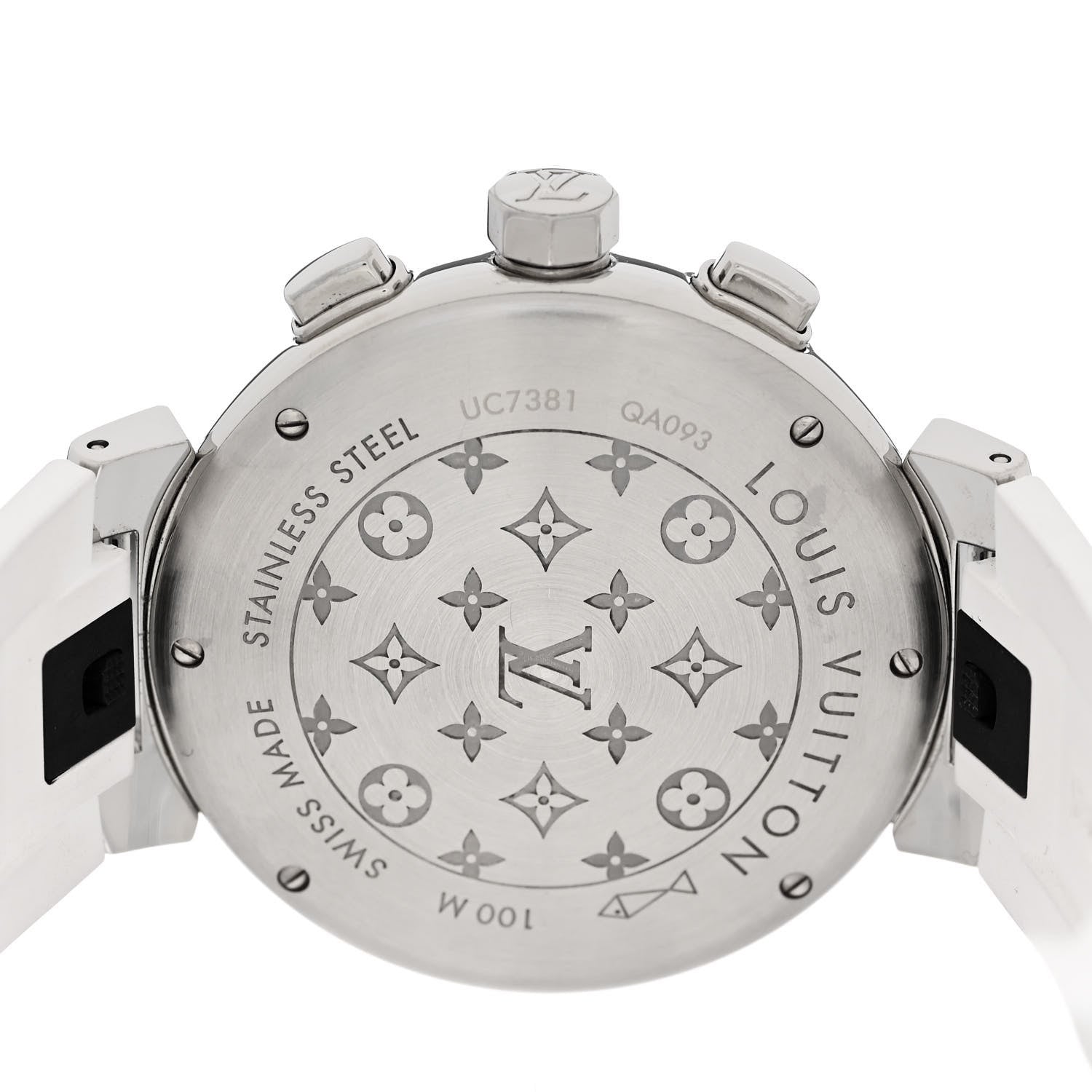 Louis Vuitton Stainless Steel Rubber 39mm Tambour New Wave Quartz Watch 4 of 4