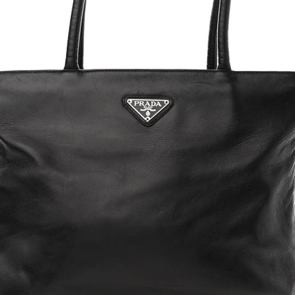 Prada Soft Calfskin Tote Black 7 of 10