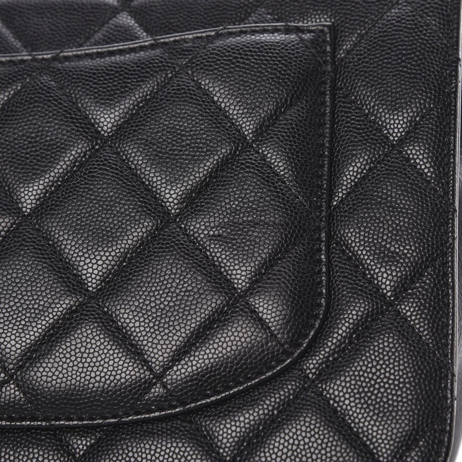 Chanel Caviar Quilted Large Studded Flap Black 14 of 14