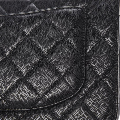Chanel Caviar Quilted Large Studded Flap Black 14 of 14