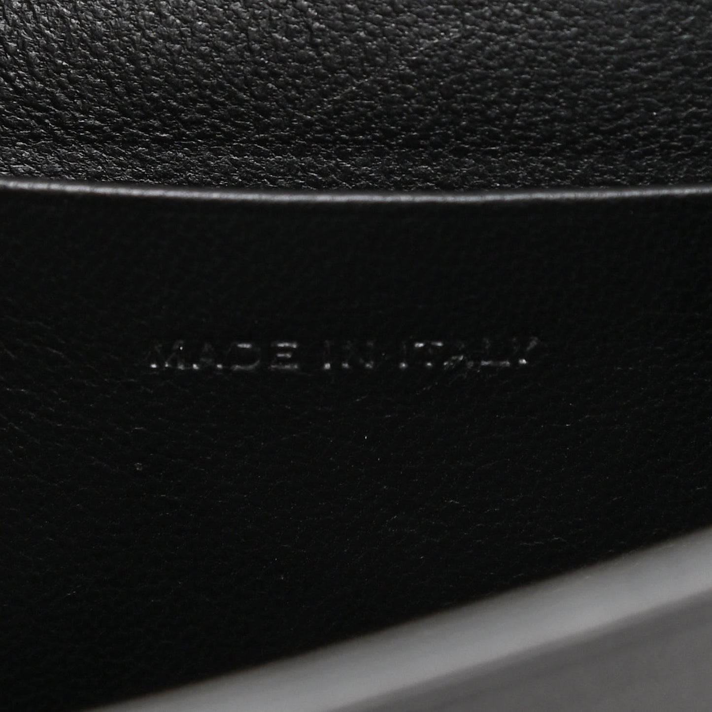 Grain De Poudre Monogram Cassandra Clasp Bag Black