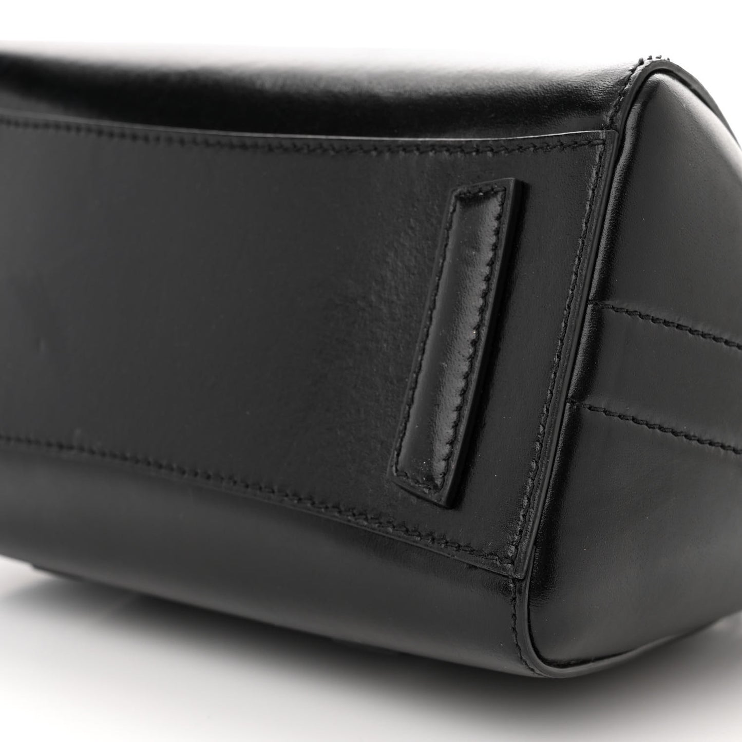 Box Calfskin Mini Lock Antigona Shoulder Bag Black