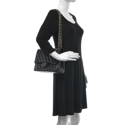 Chanel Caviar Quilted Jumbo Double Flap Black 2 of 12