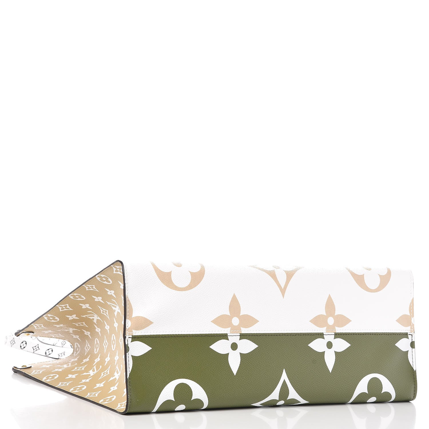 Louis Vuitton Monogram Giant Onthego GM Kaki Beige 4 of 9